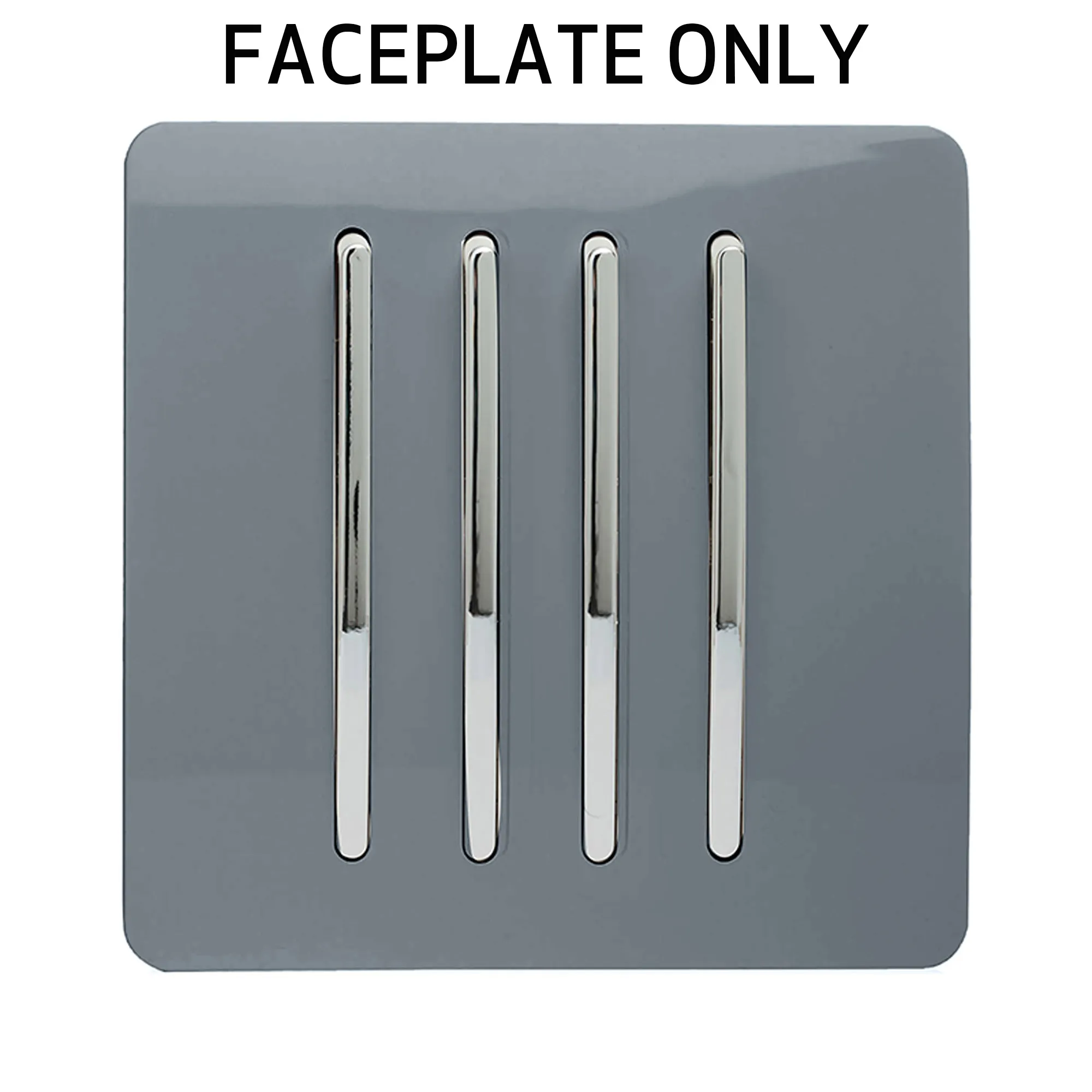 Warm Grey Spare Plate Wiring Accessories Trendi Decorative Screwless
